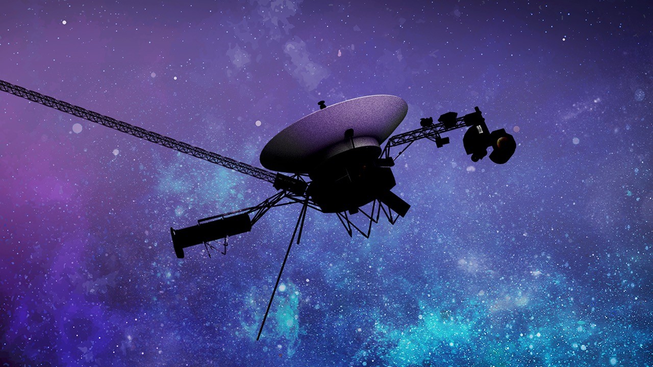 Artist's concept of the Voyager spacecraft (NASA image)