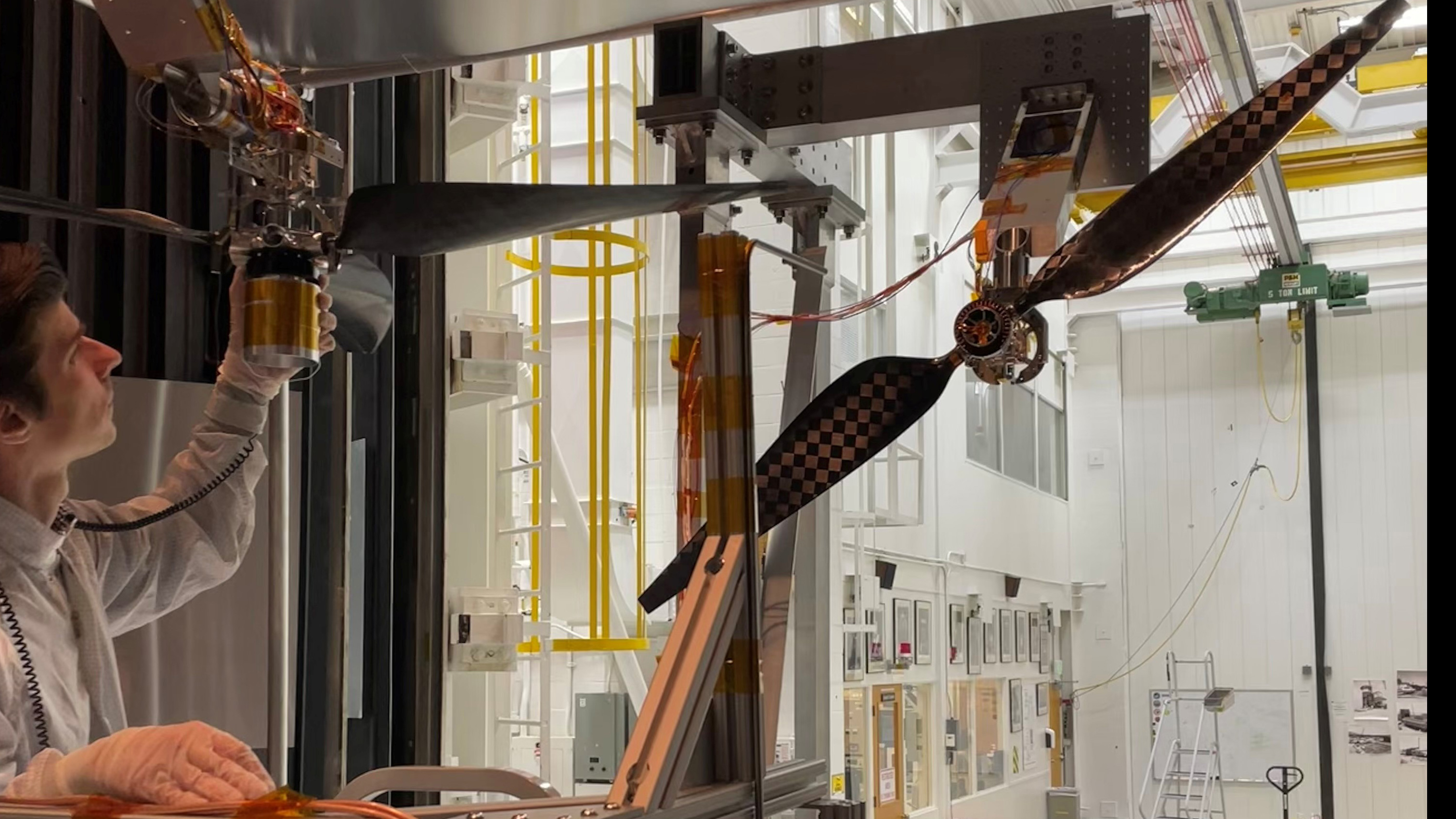 NASA Next-Gen Mars Helicopter Rotor Blades Break Sound Barrier in Key Test