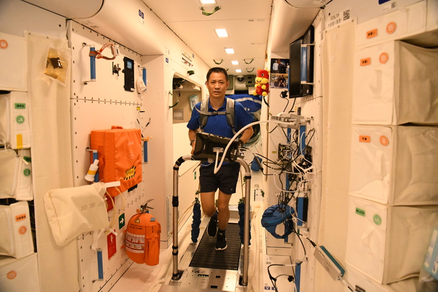 China's Tianzhou-10 Delivers New Space Treadmill to Tiangong Space Station