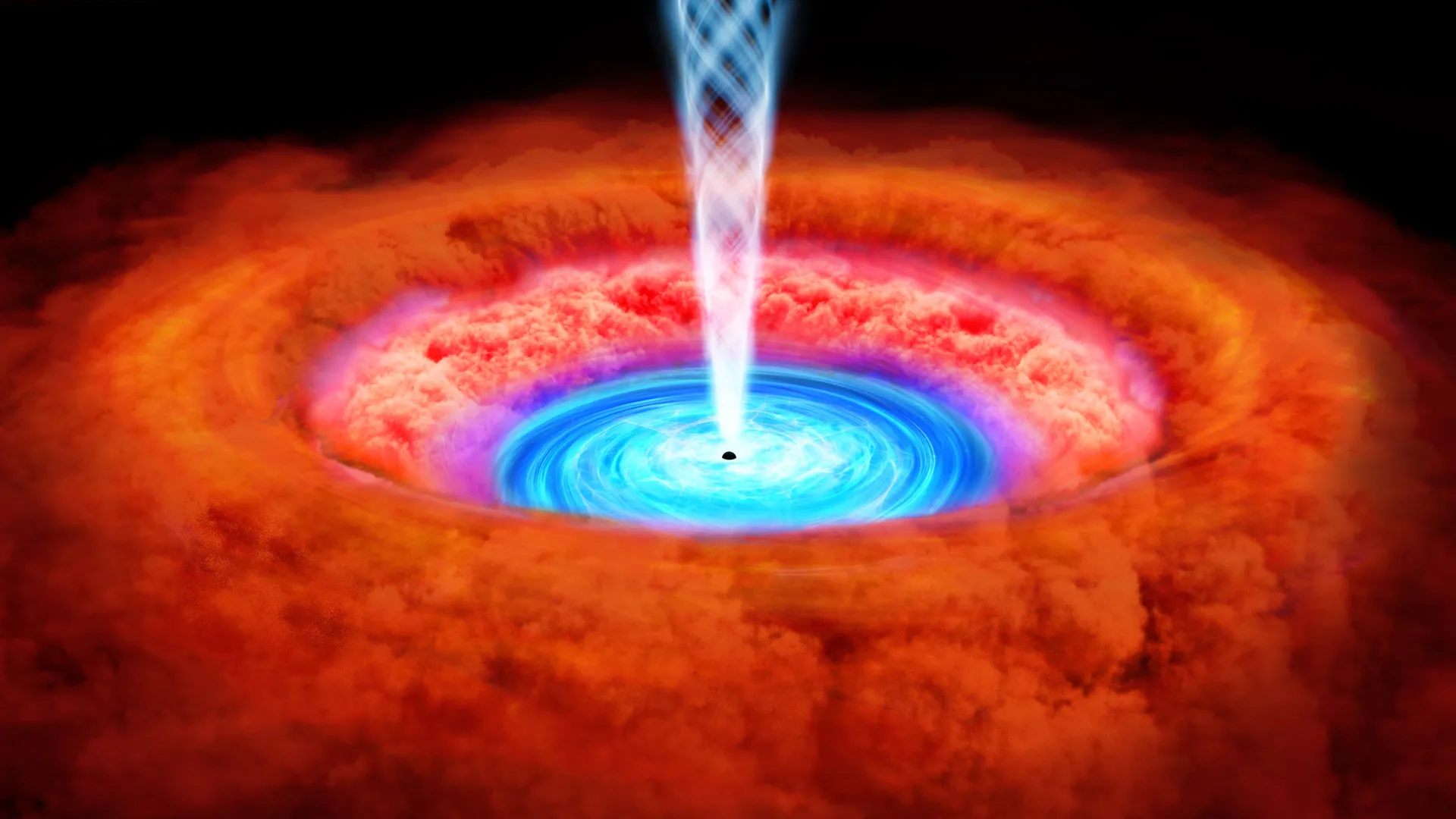 Black Hole Winds May Be Robbing Giant Galaxies of Raw Material for Stars